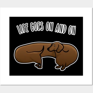 Funny Wiener Dog. Dachshund life. Posters and Art